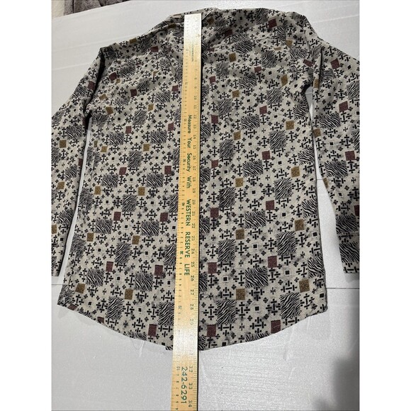 ABOY Men’s XXL Button Down Long Sleeve Shirt Geometric Paisley Rare - Picture 11 of 16